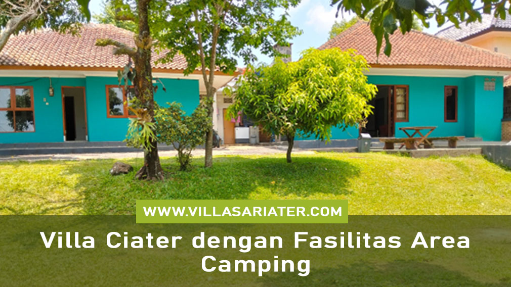 Villa Ciater dengan Fasilitas Area Camping