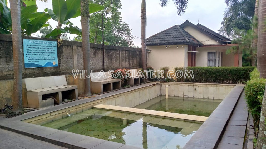 Villa Pondok Desa 2 ada kolam rendam air panas