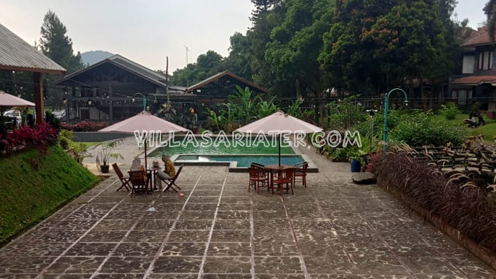 Villa Sari Alam Ciater, kolam air hangat