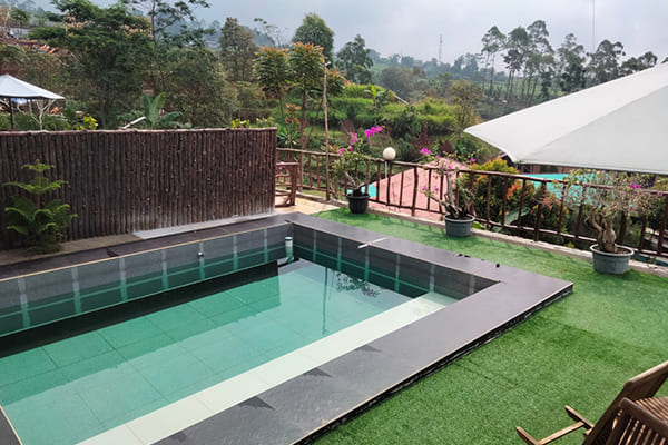 villa ciater kolam renang pribadi untuk 25 orang